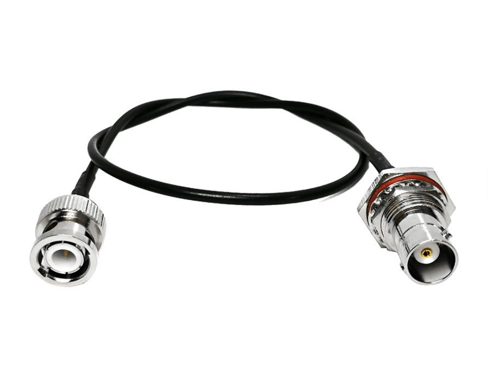 BNC公头穿墙安装和BNC母头接RG174电缆组件